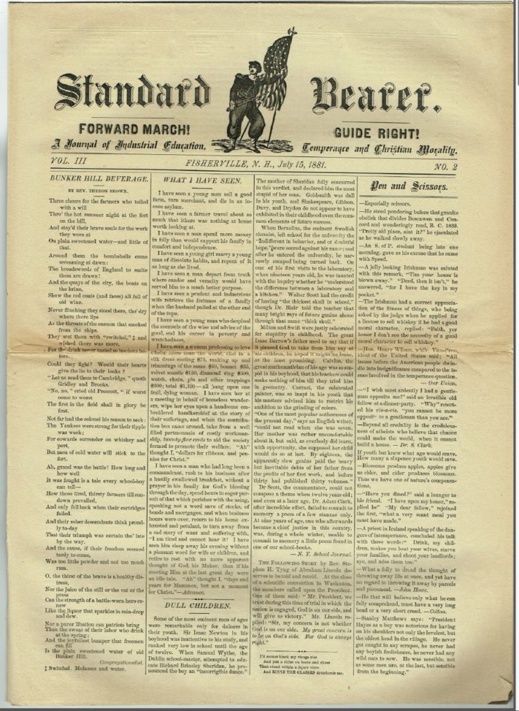 Fisherville Standard Bearer 1881